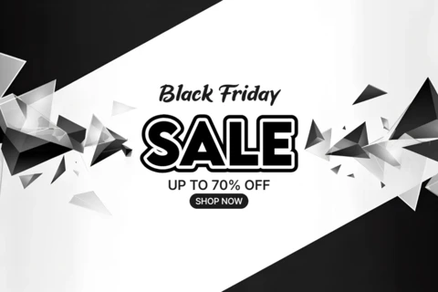 Modern Geometric Sale Template for Black Friday Promotions