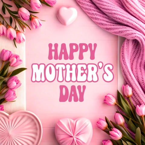 Happy Mother's Day Floral Design Template - Editable Pink Aesthetic