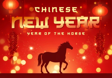 Chinese New Year Year of The Horse Design Template for Festive Celebrations