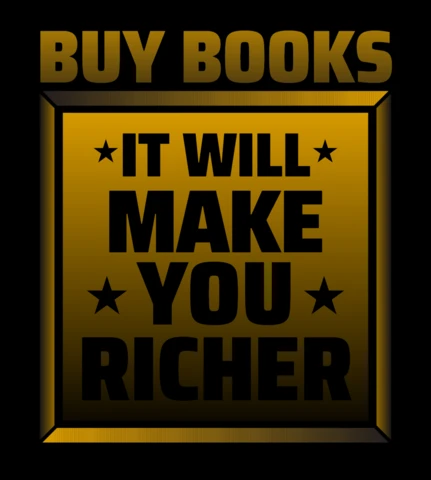 L'acquisto di libri vi renderà più ricchi modello di t-shirt