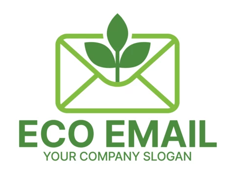 Eco Email Colorful Logo Design Template