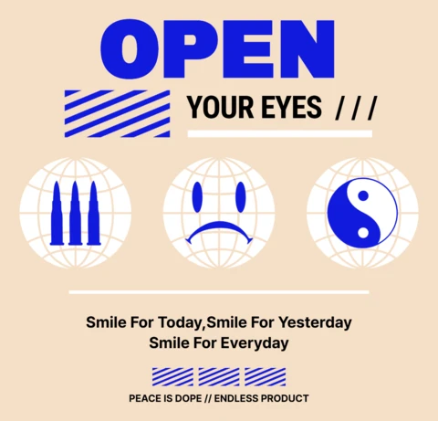 Modern Graphic Template with Eye-Catching Icons for Inspirational Posters