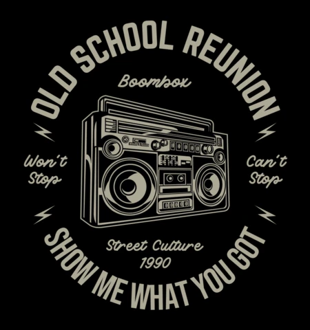Old School Reunion Vintage T-Shirt Design Template