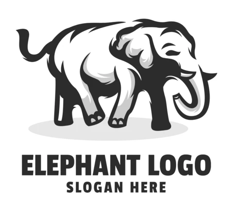 Elephant Logo Design Template