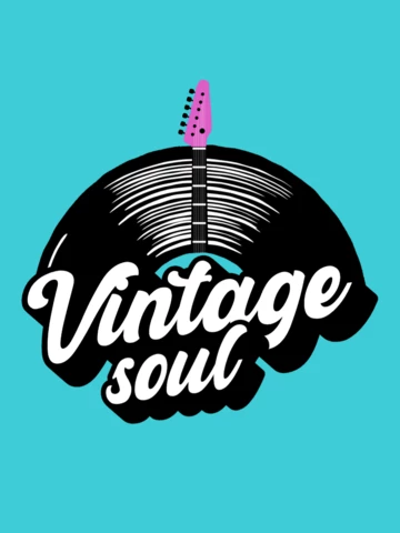 Diseño de plantilla de camiseta de vinilo soul vintage