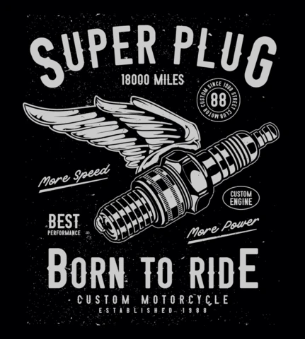 Super stecker geboren, um zu reiten t-shirt design vorlage