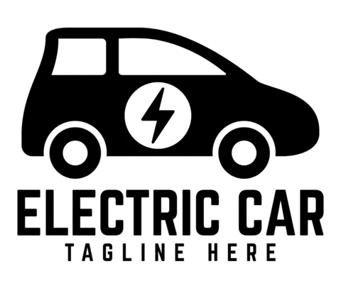Electronic Car Logo Design Template