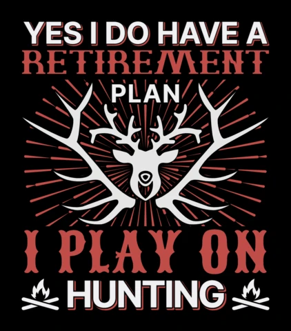 Vintage Hunting Theme Design Template for Retirement Enthusiasts
