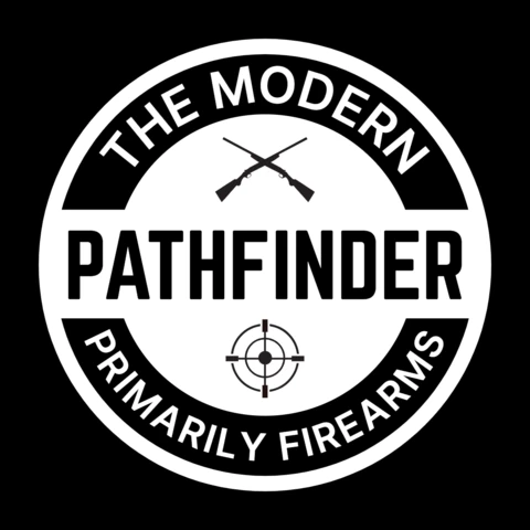 Plantilla de diseño de logotipo para armas de fuego Pathfinder