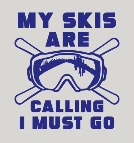 Snow Goggles With Ski Board Vintage T-Shirt Design Template