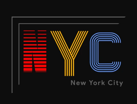 NYC Typography T-Shirt Design Template