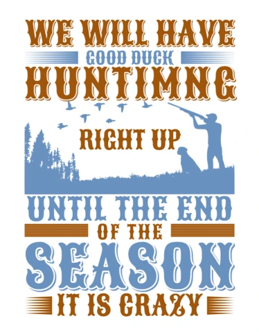Vintage Outdoor Adventure Design Template for Duck Hunting Apparel