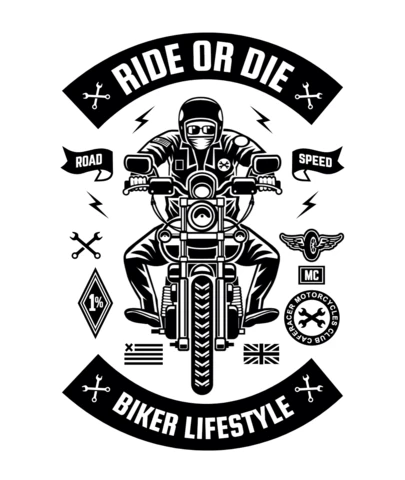 Ride Or Die Bike T-Shirt Design Template