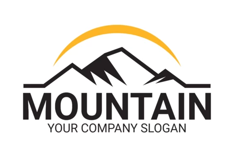 Modello di logo per Mountain View