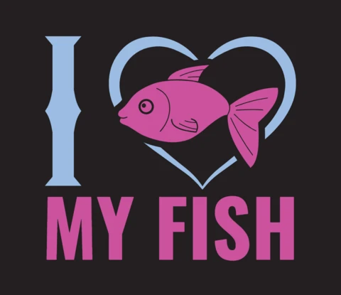 魚Tシャツデザインテンプレート