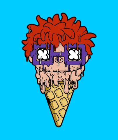 Chuckie Finster ijskarakter popcultuur t-shirt ontwerp sjabloon