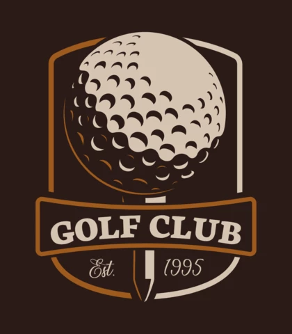 Golf Club Emblem Logo Design Template