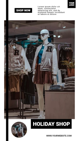 Modern Fashion Commercial Instagram Story Post Design Template