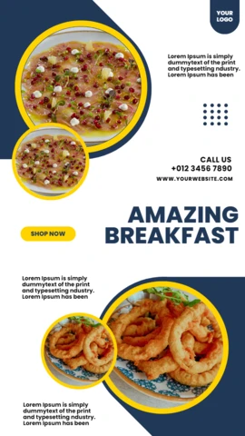 Distinctive Geometric Collage Social Media Story Post Design Template