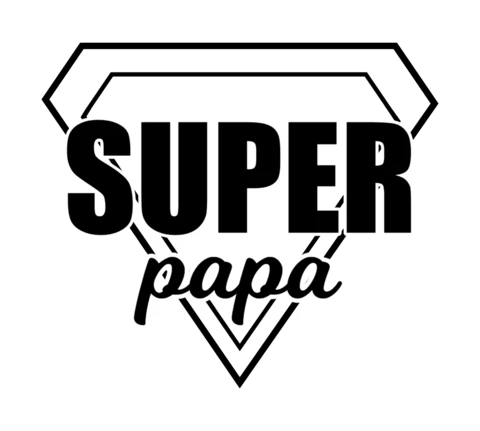 Szablon projektu koszulki Super Papa