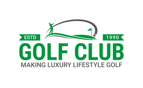 Szablon projektu logo sportowego turnieju klubu golfowego