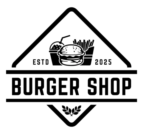 Burger Shop Logo Design Template