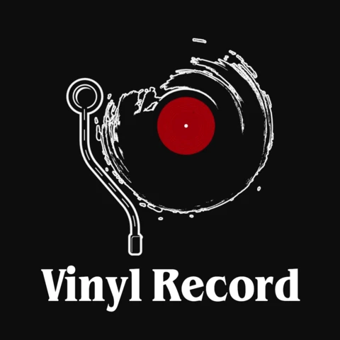 Modèle de t-shirt pour lecteur de disques vinyles
