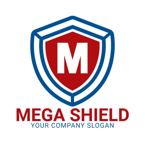 Modelo de design do logotipo do mega shield