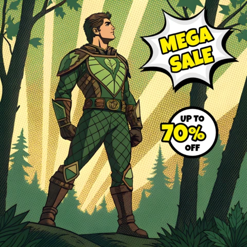 Heroic Comic Style Design Template for Promotional Posters