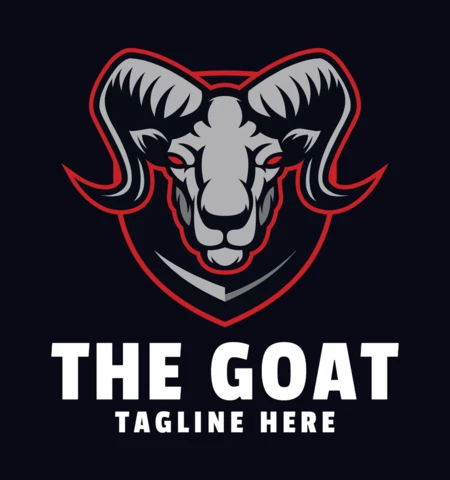 Goat Mascot Logo Design Template