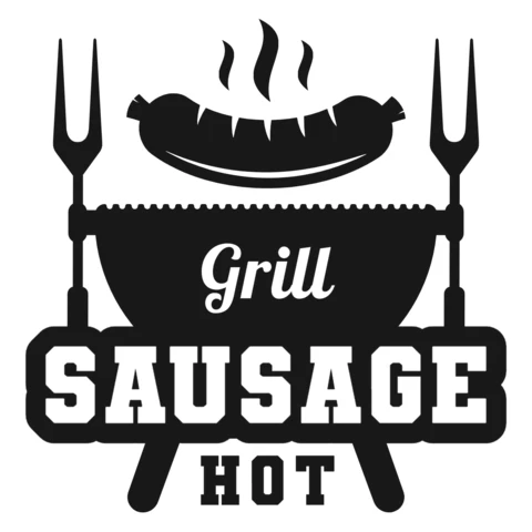 Wurst Premium Logo Design Vorlage
