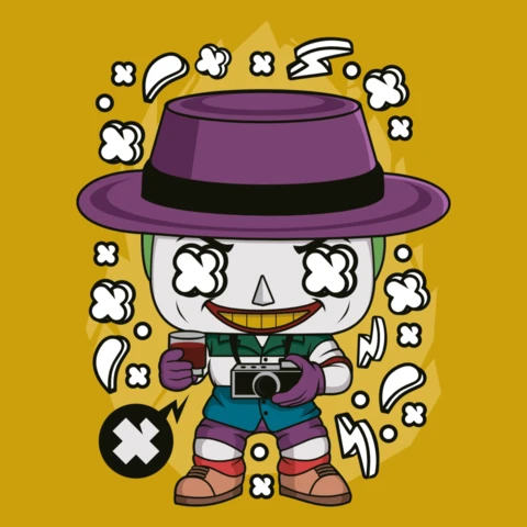 Killing Joke The Joker Pop Culture T-Shirt Design Template
