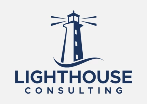 Modelo de design do logotipo da Light House Consulting