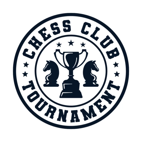 Chess Club Tournament Logo Design Template