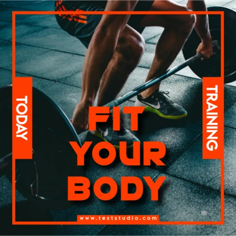 Fit your body workout instagram post design