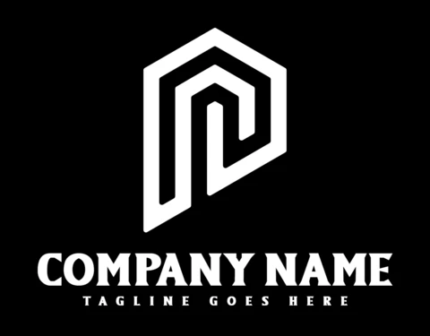 P Letter Company Logo Design Template