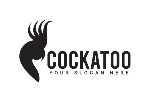 Cockatoo Parrot Bird Logo Design Template