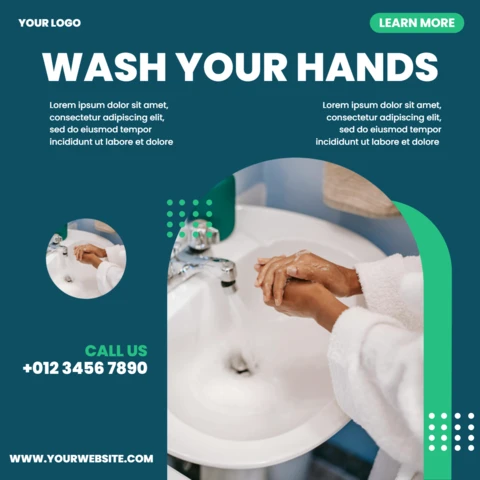 Eye-Catching Medical Social Media Post Design Template
