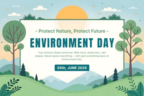 Eco-Friendly Environment Day Design Template: Promote Sustainability with a Modern Aesthetic
