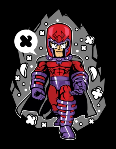 Modèle de personnage de bande dessinée Magneto