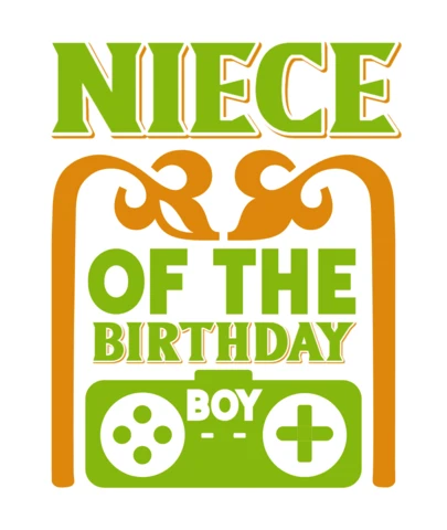 Modèle d'anniversaire de garçon amusant et ludique pour nièce