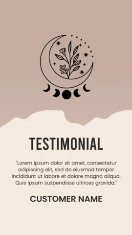 Yoga overzicht met maan en botanische illustratie instagram story post template