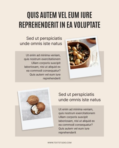 Nutritious Recipe Instagram Post Design Template