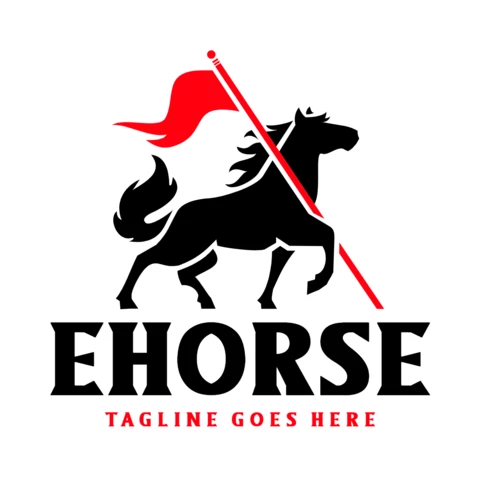 Ehorse Logo Design Template