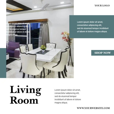 Modern Two-Tone Marketing Instagram Post Design Template