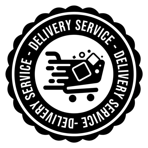 Modelo de design de logotipo de serviço de entrega