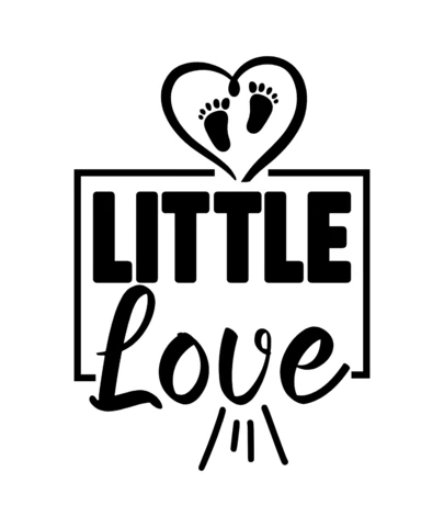 Little Love Baby T-Shirt Design Template
