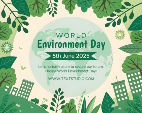 Nature-Inspired Editable Template for World Environment Day Celebration