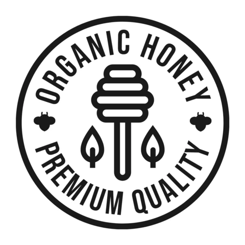 Premium Organic Honey Logo Design Template