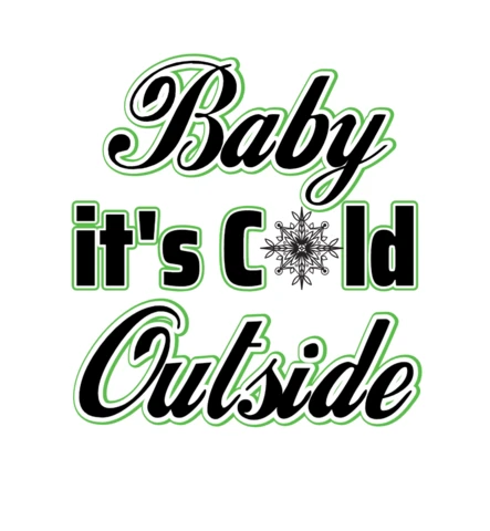 Baby It's Cold Outside Winter T-Shirt Design Template
